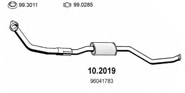 Предглушитель выхлопных газов 102019 ASSO
