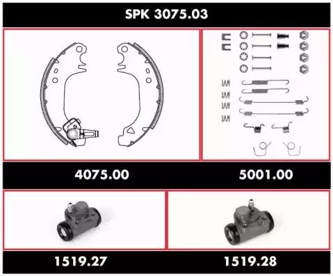Комплект тормозных колодок SPK 3075.03 REMSA