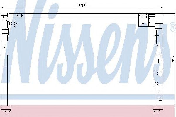 Конденсатор, кондиционер 94039 NISSENS