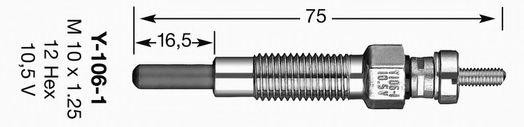 Свеча накаливания 6525 NGK NTK