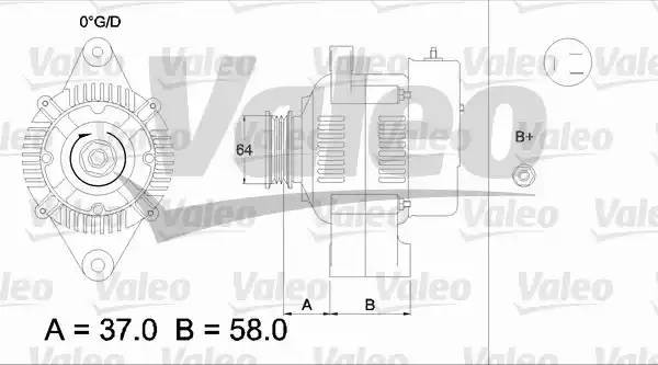 Генератор 436520 VALEO PHC
