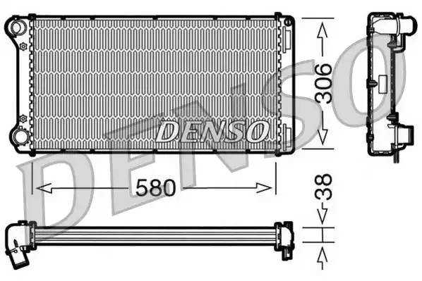 Радиатор, охлаждение двигател DRM09098 DENSO