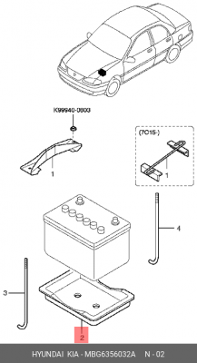 Деталь MBG6356032A HYUNDAI KIA