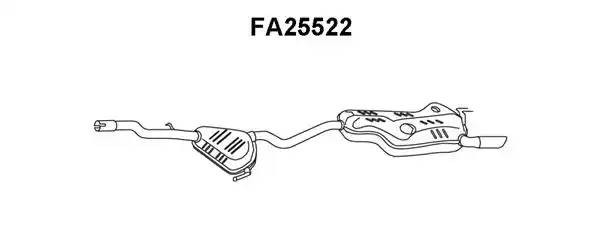 Глушитель выхлопных газов конечный FA25522 VENEPORTE
