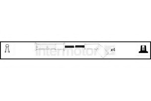 Ккомплект проводов зажигания 73977 STANDARD