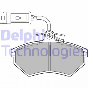 Комплект тормозных колодок, диско LP884 DELPHI