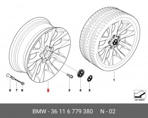 Диск колеса 36 11 6 779 380 BMW