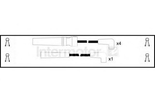 Ккомплект проводов зажигания 73757 STANDARD