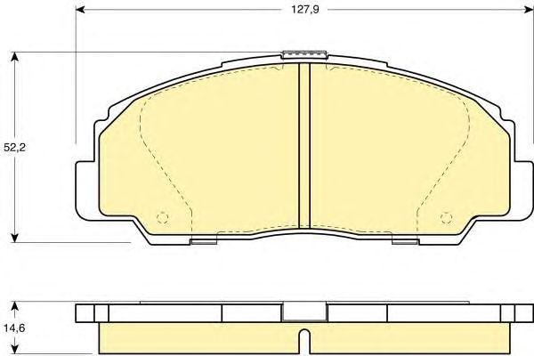Комплект тормозных колодок, диско 6111359 GIRLING