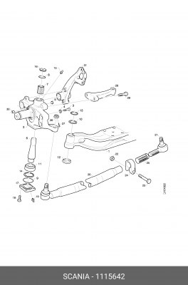 Распорное кольцо 1115642 SCANIA