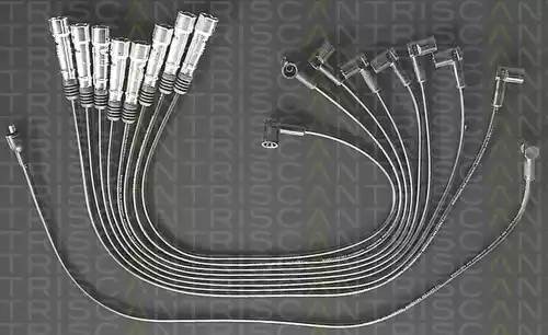Ккомплект проводов зажигания 88607162 TRISCAN