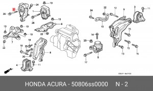 Подвеска, двигатель 50806SS0000 HONDA