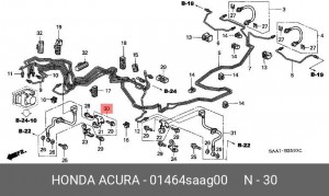 Тормозной шланг 01464SAAG00 HONDA