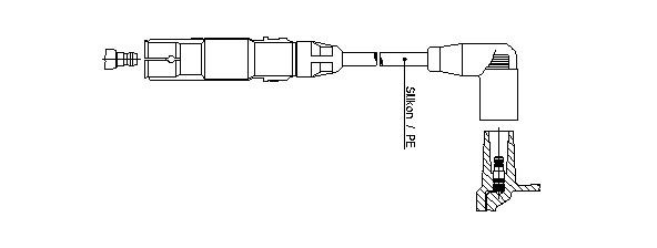 Ккомплект проводов зажигания 210 BREMI
