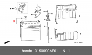 Батарея аккумуляторная 31500SCAE01 HONDA