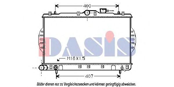 Радиатор, охлаждение двигател 560016N AKS DASIS