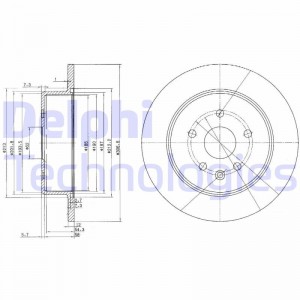 Тормозной диск BG3907 DELPHI