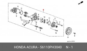 Гидравлический насос, рулевое управление 56110PH3040 HONDA