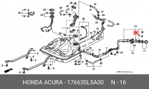 Деталь 17663SL5A00 HONDA