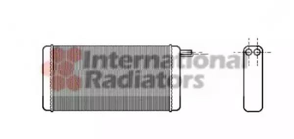 Теплообменник, отопление салона 58006128 VAN WEZEL