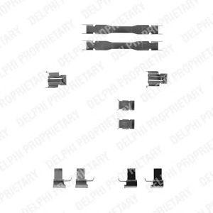 Комплектующие, колодки дискового тормоза LX0187 DELPHI