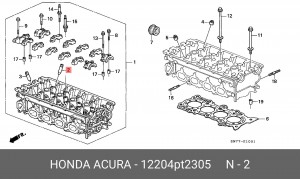 Направляющая втулка клапана 12204PT2305 HONDA