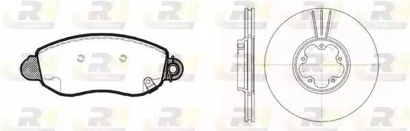 Комплект тормозных колодок, диско 877200 ROADHOUSE