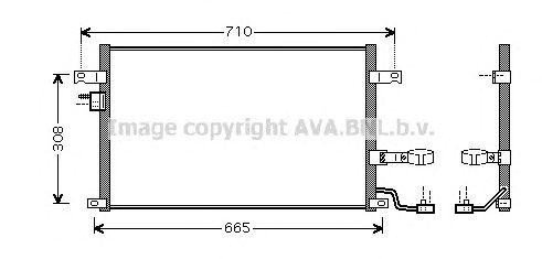 Радиатор кондиционера DW5056 AVA