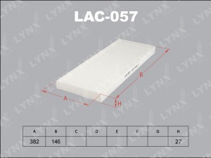 Фильтр салона LAC-057 LYNXAUTO