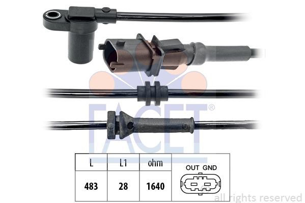 Ккомплект проводов зажигания 48614 FACET