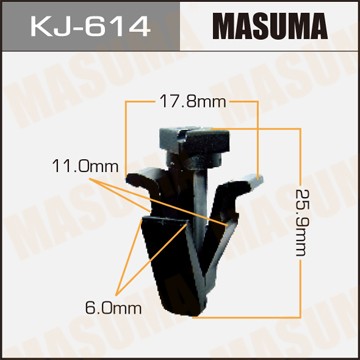 Клипса крепежная KJ614 MASUMA