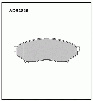 Колодки тормозные дисковые ADB3826 ALLIED NIPPON