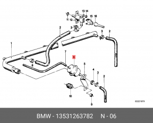 Регулятор давления подачи топлива 13 53 1 263 782 BMW