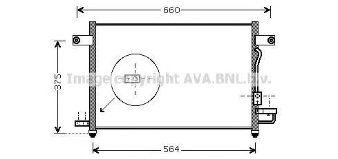 Радиатор кондиционера DW5049 AVA