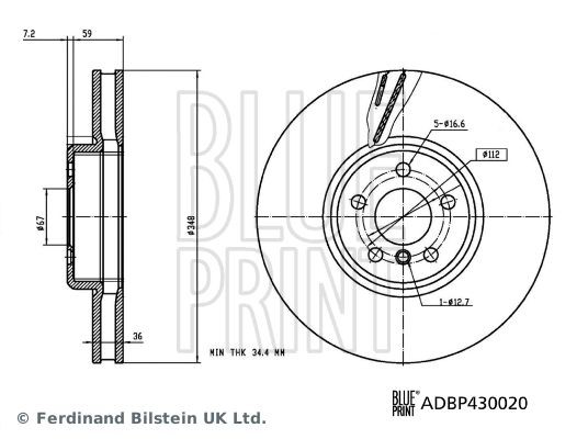 Топливный фильтр ADC42318 BLUE PRINT