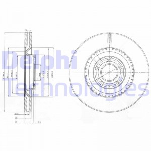 Тормозной диск BG9003 DELPHI