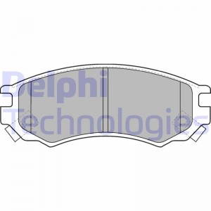 Комплект тормозных колодок, диско LP1506 DELPHI