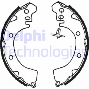Комплект тормозных колодок LS1705 DELPHI