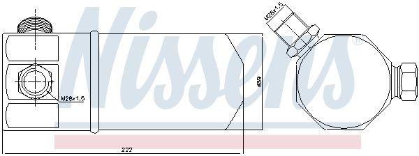 Осушитель, кондиционер 95117 NISSENS