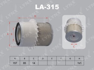 Фильтр воздушный LA-315 LYNXAUTO
