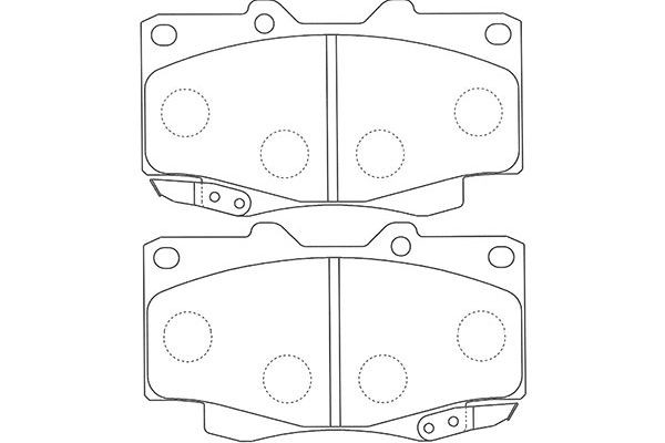Комплект тормозных колодок, диско BP-9117 KAVO PARTS