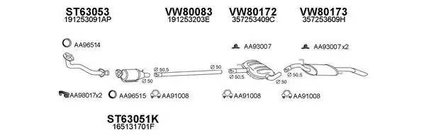 Система выпуска ОГ 800132 VENEPORTE