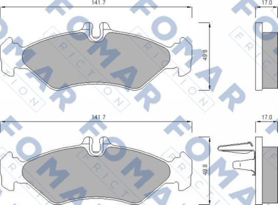 Колодки тормозные дисковые 51627481 ROULUNDS BRAKING