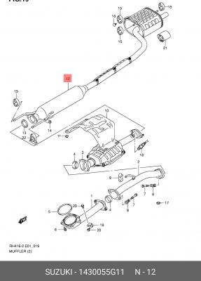 Деталь 14300-55G11 SUZUKI