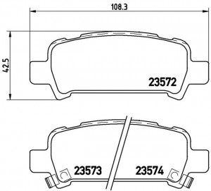 Комплект тормозных колодок, диско P78011 BREMBO