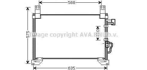 Конденсатор, кондиционер DW5076 AVA