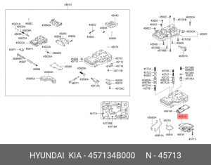 Прокладка масляного насоса ДВС 457134B000 HYUNDAI KIA