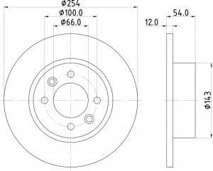 Тормозной диск MDC870 MINTEX