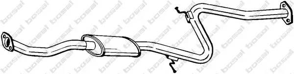 Средний глушитель выхлопных газов 283-471 BOSAL