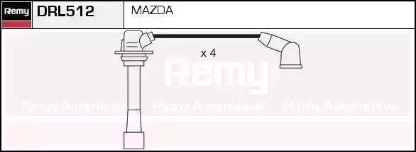 Ккомплект проводов зажигания DRL512 DELCO REMY